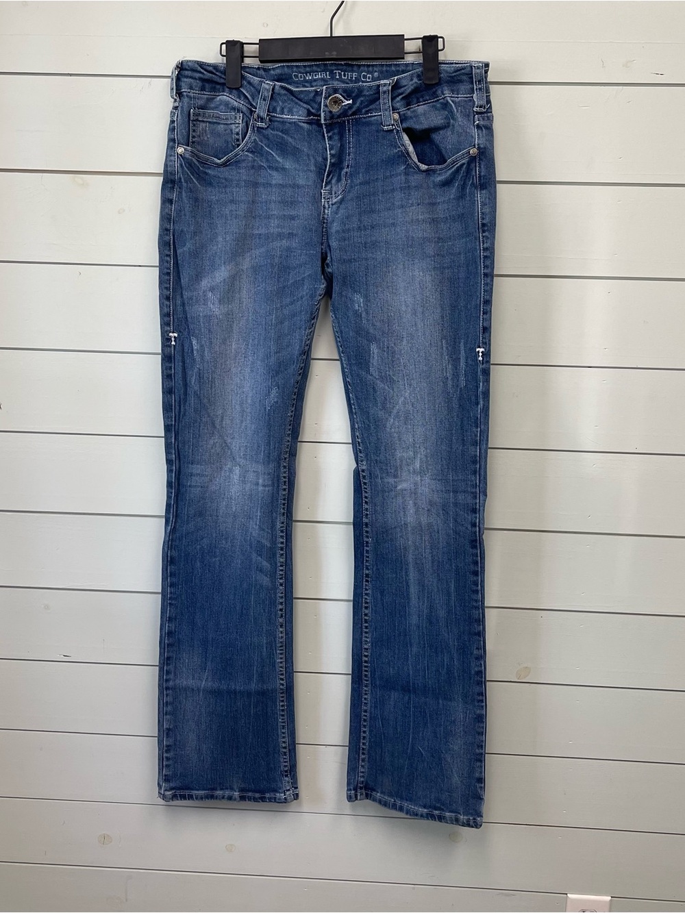 Cowgirl tuff company Tuff Star blue denim jeans women’s size 31 X 35